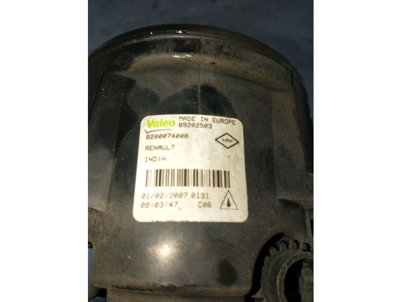 Recambio de faro antiniebla izquierdo para renault megane ii station wagon (km0/1_) 1.9 dci referencia OEM IAM 8200074008 892025