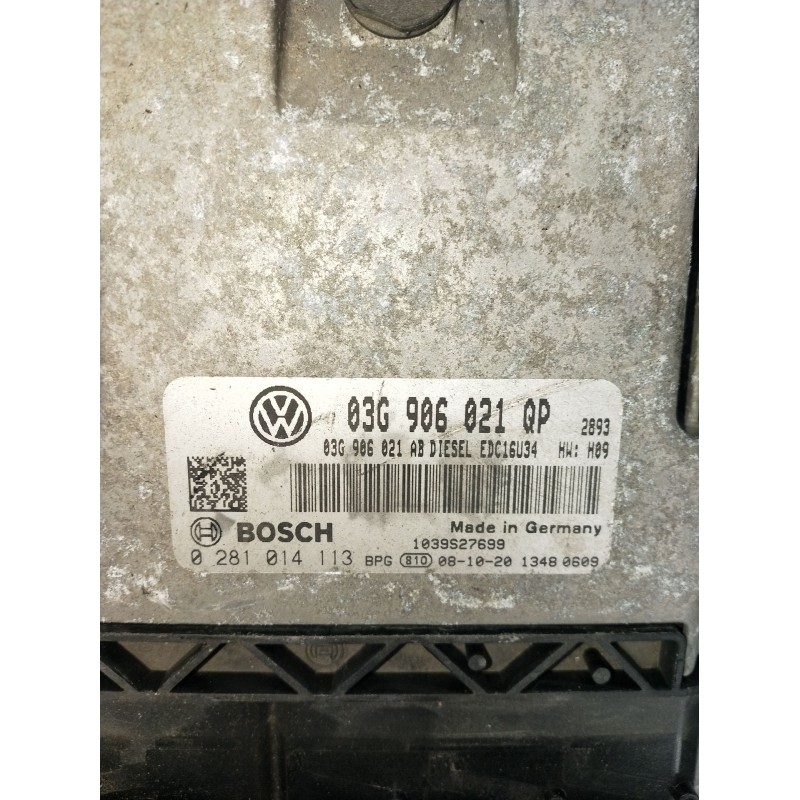 Recambio de centralita motor uce para skoda suberb (3t4) ambition referencia OEM IAM 0281014113 03G906021QP 1039S27699 08 03G906