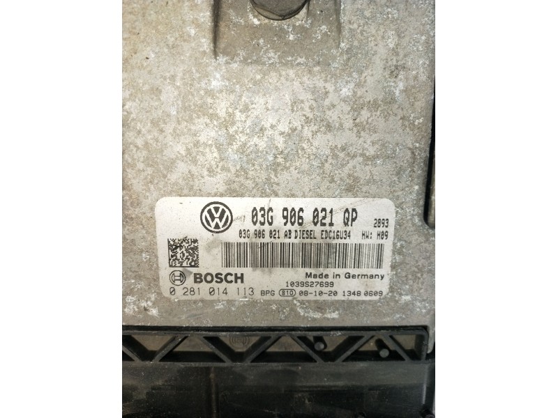 Recambio de centralita motor uce para skoda suberb (3t4) ambition referencia OEM IAM 0281014113 03G906021QP 1039S27699 08 03G906