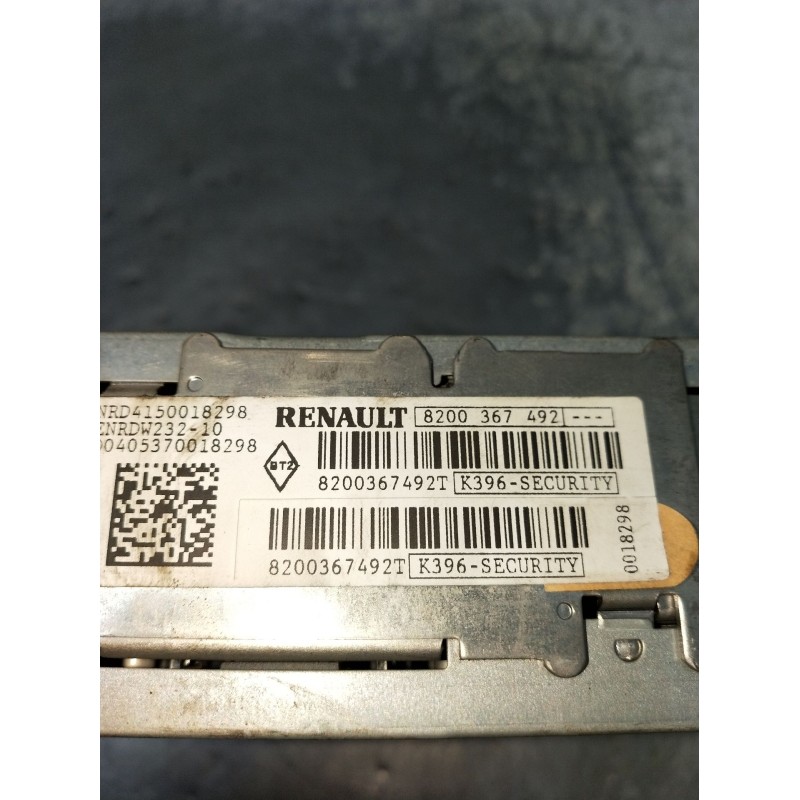 Recambio de sistema audio / radio cd para renault megane ii station wagon (km0/1_) 1.9 dci referencia OEM IAM 8200367492 8200367