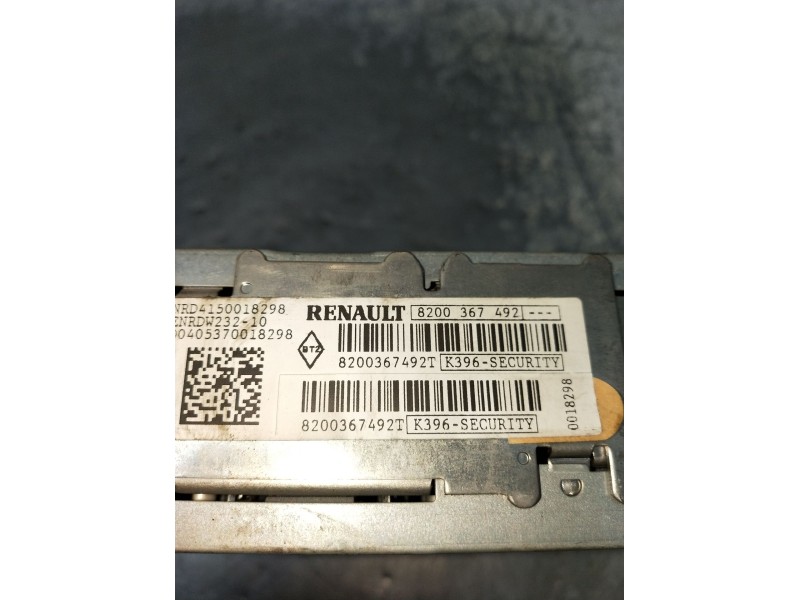 Recambio de sistema audio / radio cd para renault megane ii station wagon (km0/1_) 1.9 dci referencia OEM IAM 8200367492 8200367