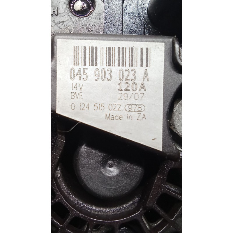 Recambio de alternador para volkswagen polo iv (9n_, 9a_) 1.4 tdi referencia OEM IAM 045903023A 0124515022 120A 05