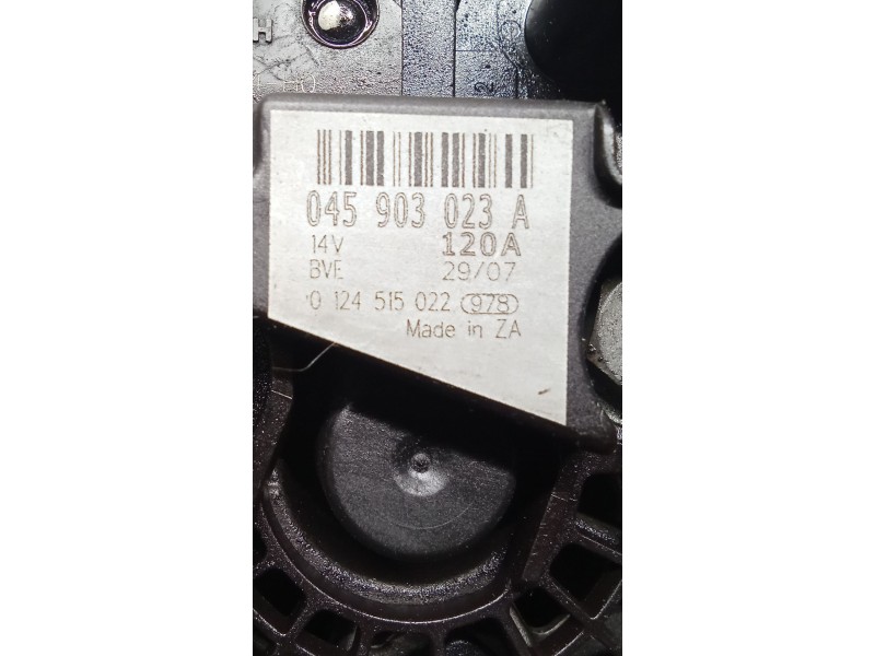 Recambio de alternador para volkswagen polo iv (9n_, 9a_) 1.4 tdi referencia OEM IAM 045903023A 0124515022 120A 05