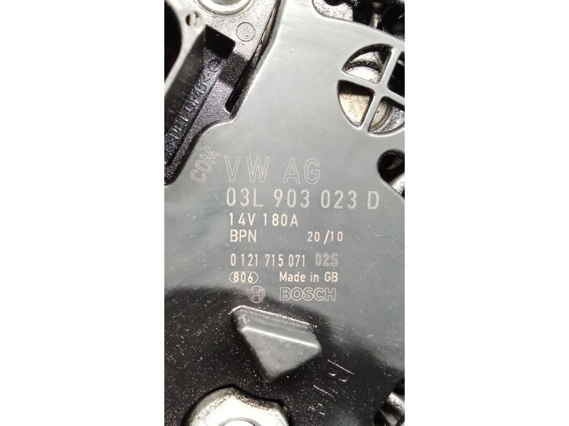 Recambio de alternador para volkswagen passat berlina (3c2) advance referencia OEM IAM 03L903023D 0121715071 180A 05