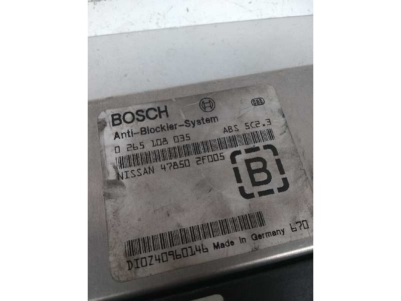 Recambio de centralita abs para nissan primera berlina (p11) 2.0 turbodiesel cat referencia OEM IAM 0265108035 478502F005  Recambio de centralita abs para nissan primera berlina (p11) 2.0 turbodiesel cat referencia OEM IAM 0265108035 478502F005