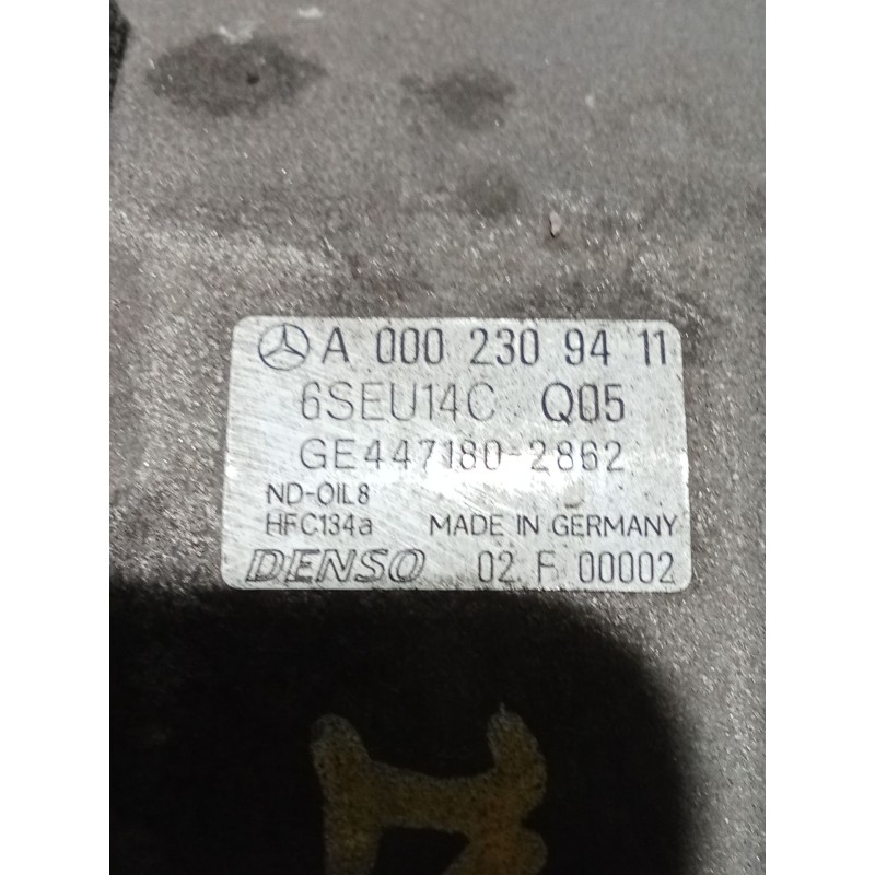 Recambio de compresor aire acondicionado para mercedes-benz clase a (w168) a 170 cdi (168.008) referencia OEM IAM A0002309411  9