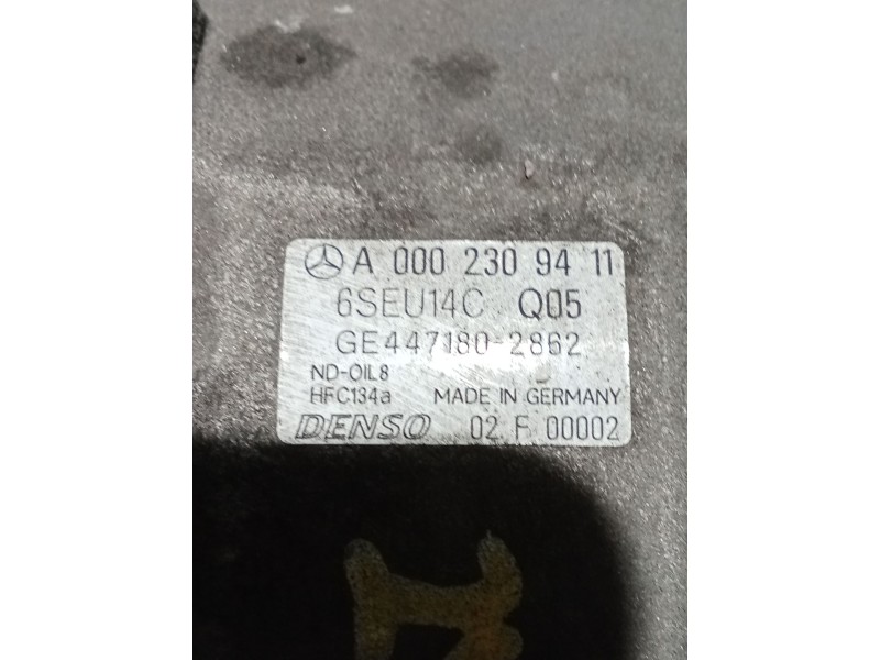 Recambio de compresor aire acondicionado para mercedes-benz clase a (w168) a 170 cdi (168.008) referencia OEM IAM A0002309411  9