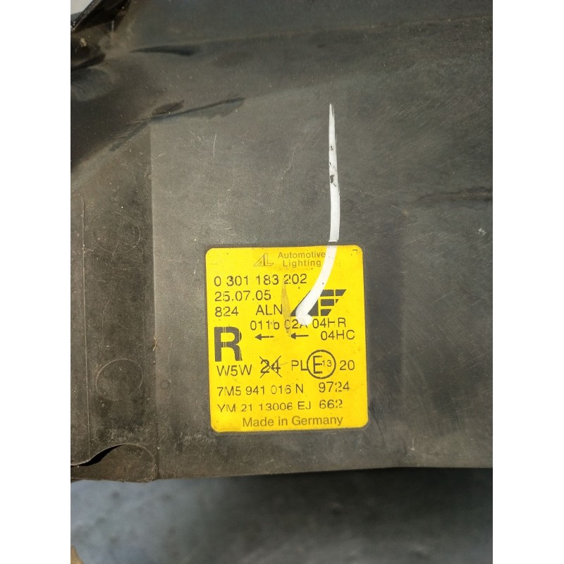 Recambio de faro derecho para ford galaxy i (wgr) 1.9 tdi referencia OEM IAM 0301183202 7M5941016N 00