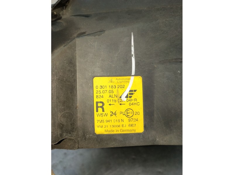 Recambio de faro derecho para ford galaxy i (wgr) 1.9 tdi referencia OEM IAM 0301183202 7M5941016N 00
