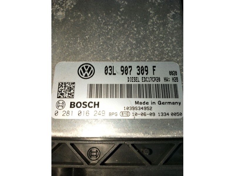 Recambio de centralita motor uce para volkswagen passat berlina (3c2) advance referencia OEM IAM 0281016249 03L907309F 1039S3495