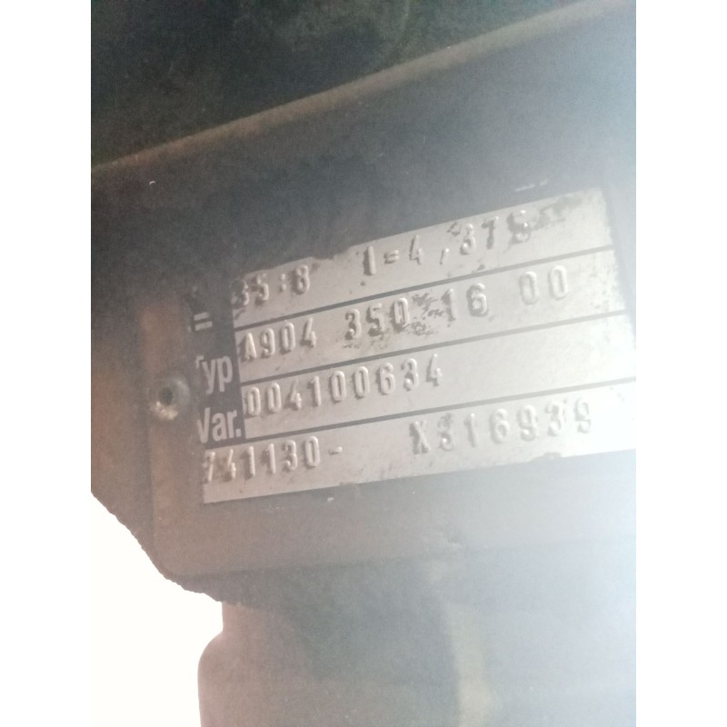 Recambio de puente trasero para mercedes-benz sprinter 4-t caja/chasis (b904) 411 cdi referencia OEM IAM A9043501600 004100634 D