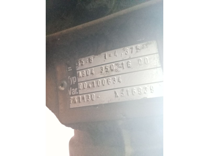 Recambio de puente trasero para mercedes-benz sprinter 4-t caja/chasis (b904) 411 cdi referencia OEM IAM A9043501600 004100634 D