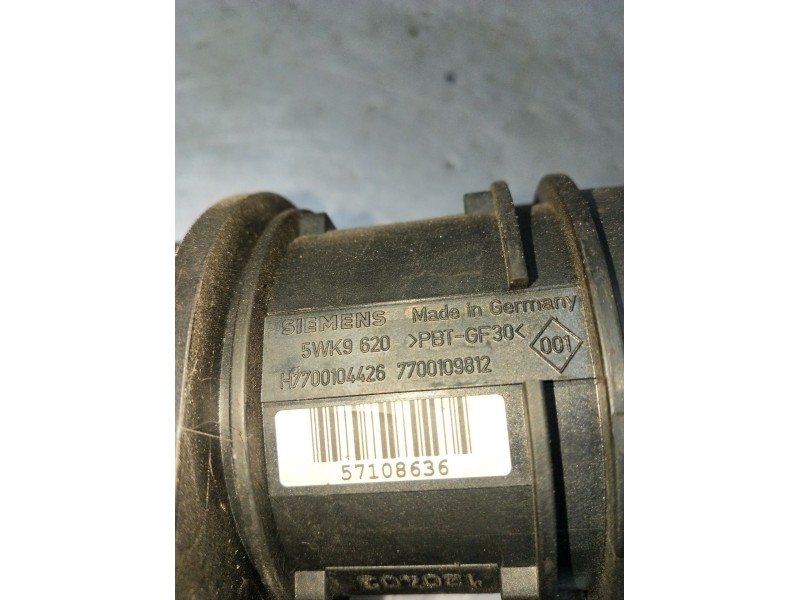 Recambio de caudalimetro para renault scénic ii (jm0/1_) 1.9 dci (jm0g, jm12, jm1g, jm2c) referencia OEM IAM 5WK9620 H7700104426