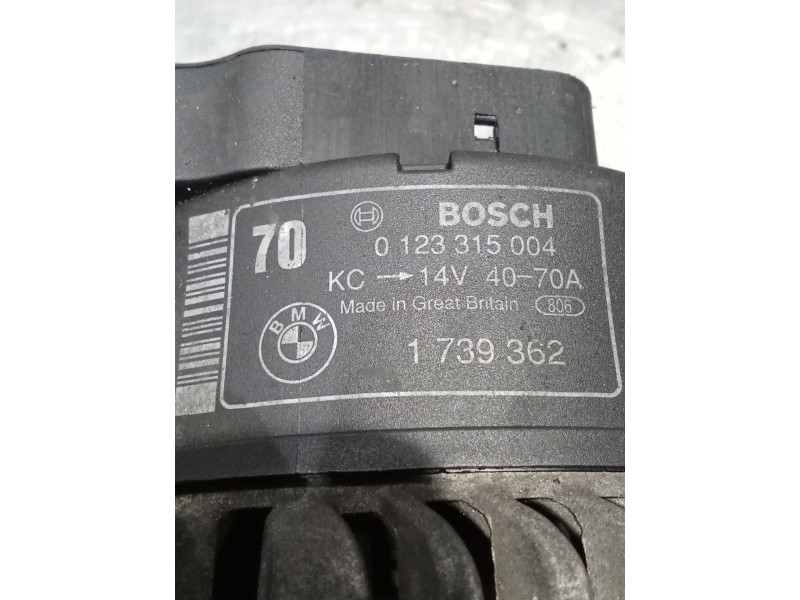 Recambio de alternador para bmw 3 (e36) 318 i referencia OEM IAM 0123315004 70A 90