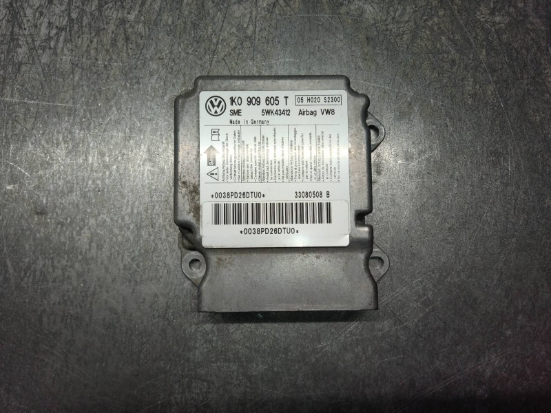 Recambio de centralita airbag para volkswagen jetta (1k2) advance referencia OEM IAM 5WK43412 1K0909605T 