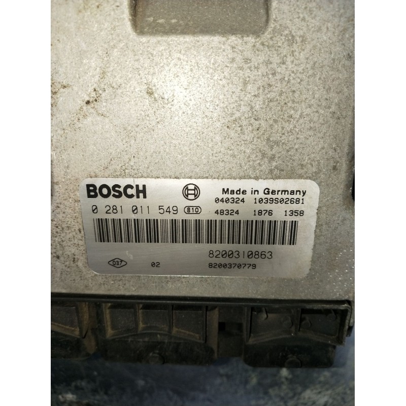 Recambio de centralita motor uce para renault scénic ii (jm0/1_) 1.9 dci (jm0g, jm12, jm1g, jm2c) referencia OEM IAM 0281011549 