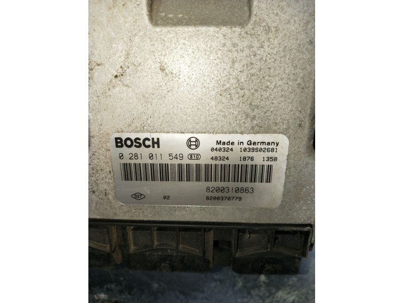 Recambio de centralita motor uce para renault scénic ii (jm0/1_) 1.9 dci (jm0g, jm12, jm1g, jm2c) referencia OEM IAM 0281011549 