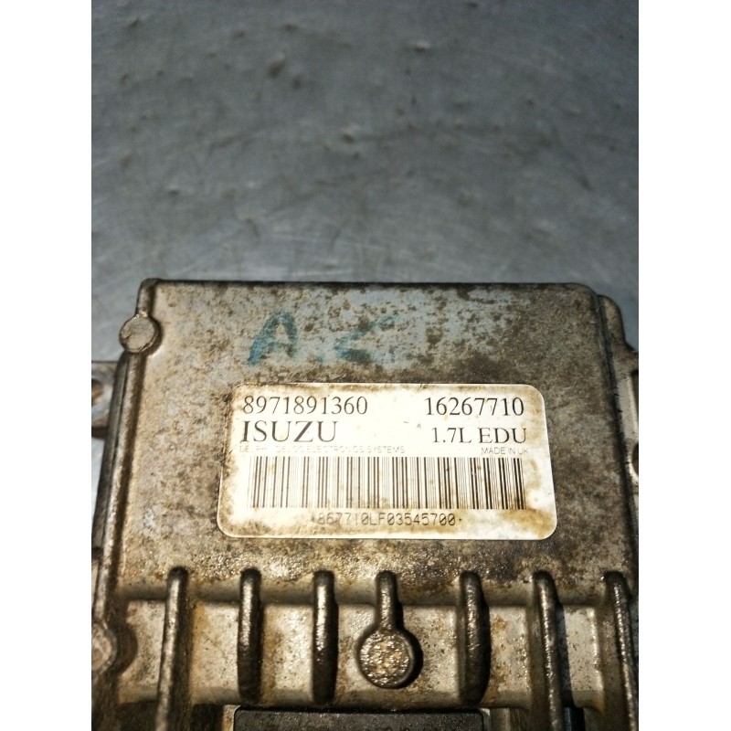 Recambio de centralita inyeccion para opel corsa c (x01) 1.7 di (f08, f68) referencia OEM IAM 9871891360 16267710 01