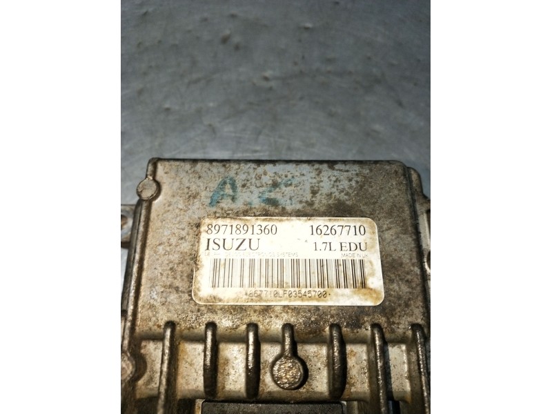 Recambio de centralita inyeccion para opel corsa c (x01) 1.7 di (f08, f68) referencia OEM IAM 9871891360 16267710 01