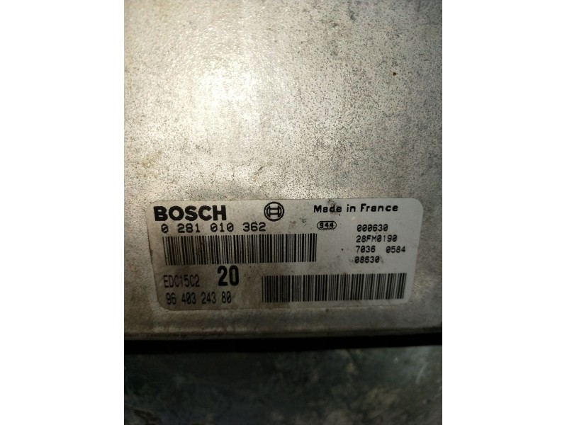 Recambio de centralita motor uce para citroën xsara coupé (n0) 2.0 hdi 90 referencia OEM IAM 0281010362 9640324380 28FM0190 97