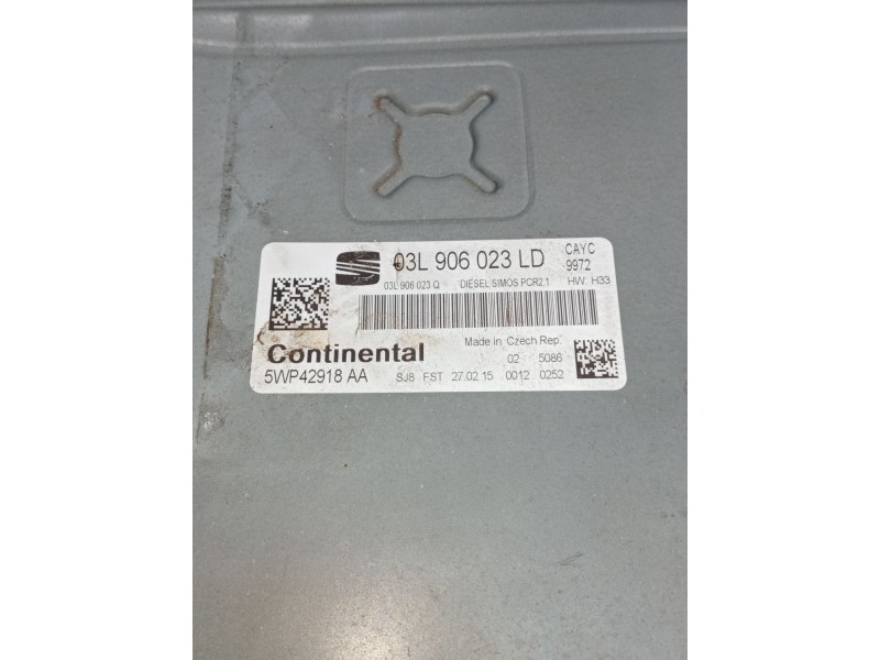 Recambio de centralita motor uce para seat toledo iv (kg3) 1.6 tdi referencia OEM IAM   