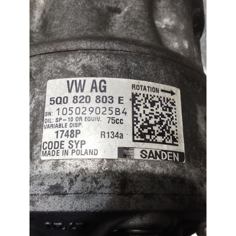 Recambio de compresor aire acondicionado para seat toledo iv (kg3) 1.6 tdi referencia OEM IAM 500820803E  14