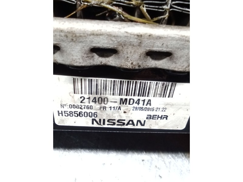Recambio de radiador agua para nissan cabstar (f24m, f24w) 35.13 dci, 45.13 dci 2.5 (f24m) referencia OEM IAM 21400MD41A H585600