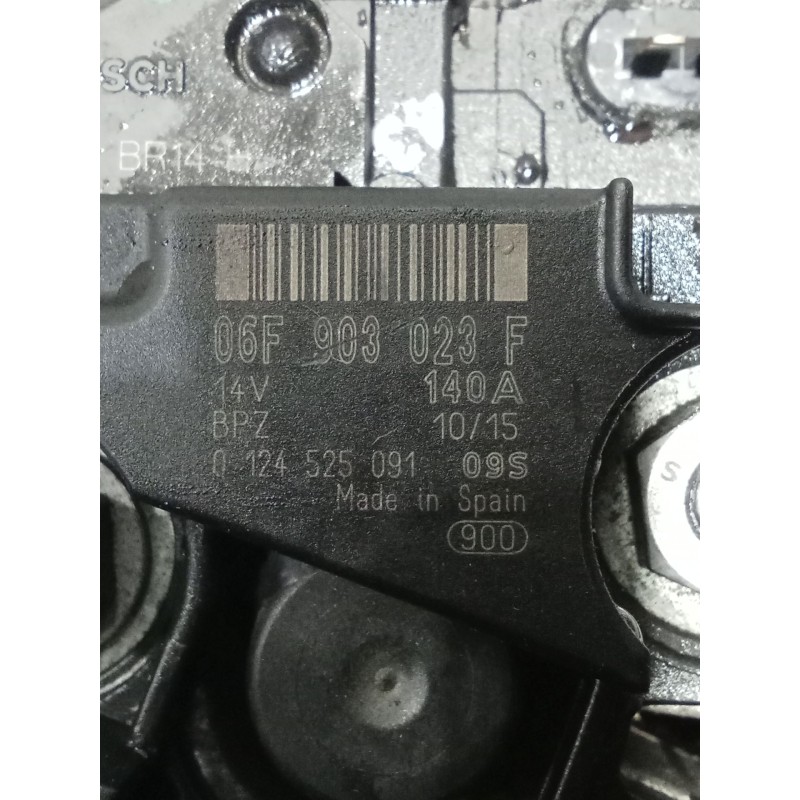 Recambio de alternador para seat toledo iv (kg3) 1.6 tdi referencia OEM IAM 06F903023F CONECTOR ROTO 140A 0124525091095