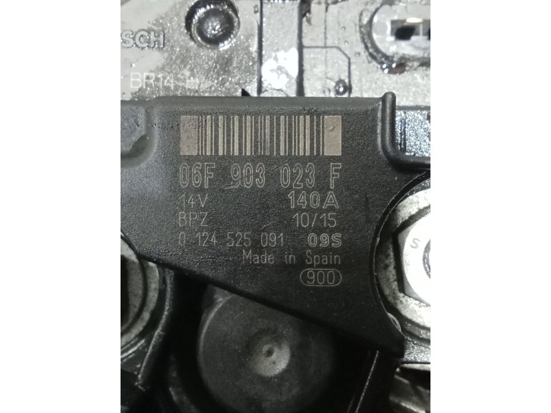 Recambio de alternador para seat toledo iv (kg3) 1.6 tdi referencia OEM IAM 06F903023F CONECTOR ROTO 140A 0124525091095