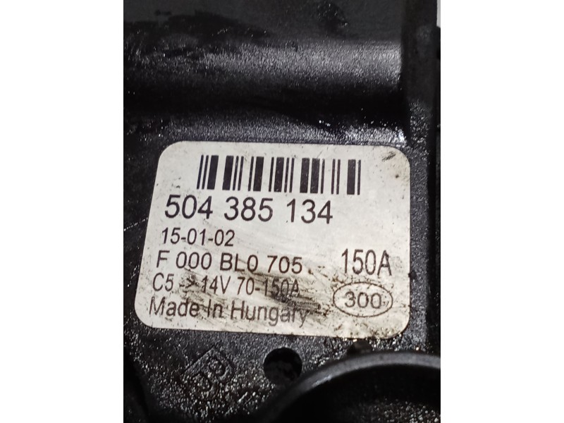 Recambio de alternador para fiat ducato furgoneta (250_) 130 multijet 2,3 d 4x4 referencia OEM IAM 504385134  150A 14