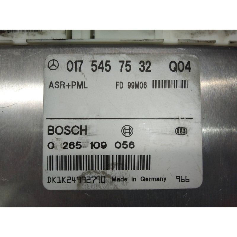 Recambio de centralita asr para mercedes clase e (w210) berlina diesel 300 turbodiesel (210.025) referencia OEM IAM 0265109056 0