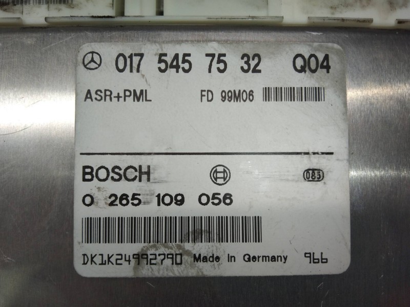 Recambio de centralita asr para mercedes clase e (w210) berlina diesel 300 turbodiesel (210.025) referencia OEM IAM 0265109056 0