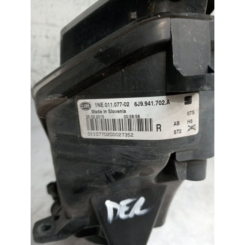 Recambio de faro antiniebla derecho para seat toledo iv (kg3) 1.6 tdi referencia OEM IAM 1NE01107702 6J9941702A 0110770200027352