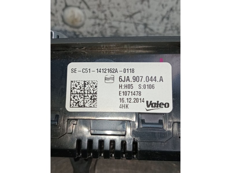 Recambio de mando calefaccion / aire acondicionado para seat toledo iv (kg3) 1.6 tdi referencia OEM IAM 6JA907044A SEC511412162A