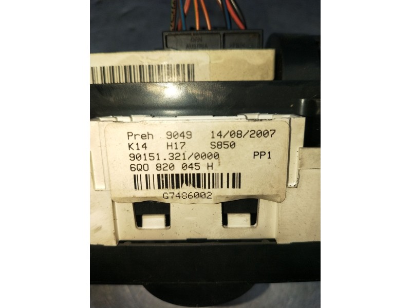 Recambio de mando calefaccion / aire acondicionado para volkswagen polo iv (9n_, 9a_) 1.4 tdi referencia OEM IAM 6Q0820045H G748