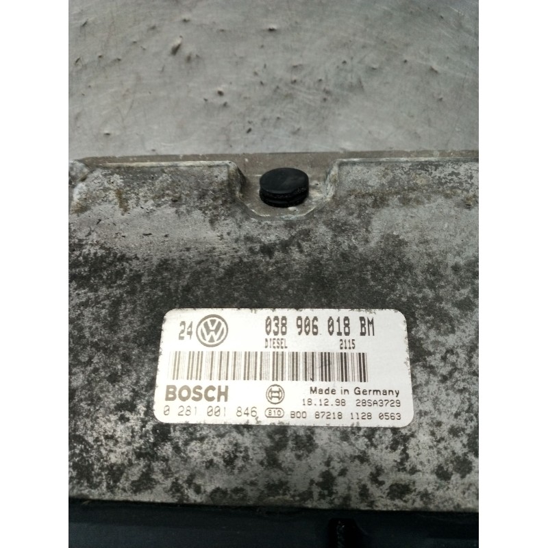 Recambio de centralita motor uce para audi a3 (8l1) 1.9 tdi referencia OEM IAM 0281001846 038906018BM 28SA3729 96