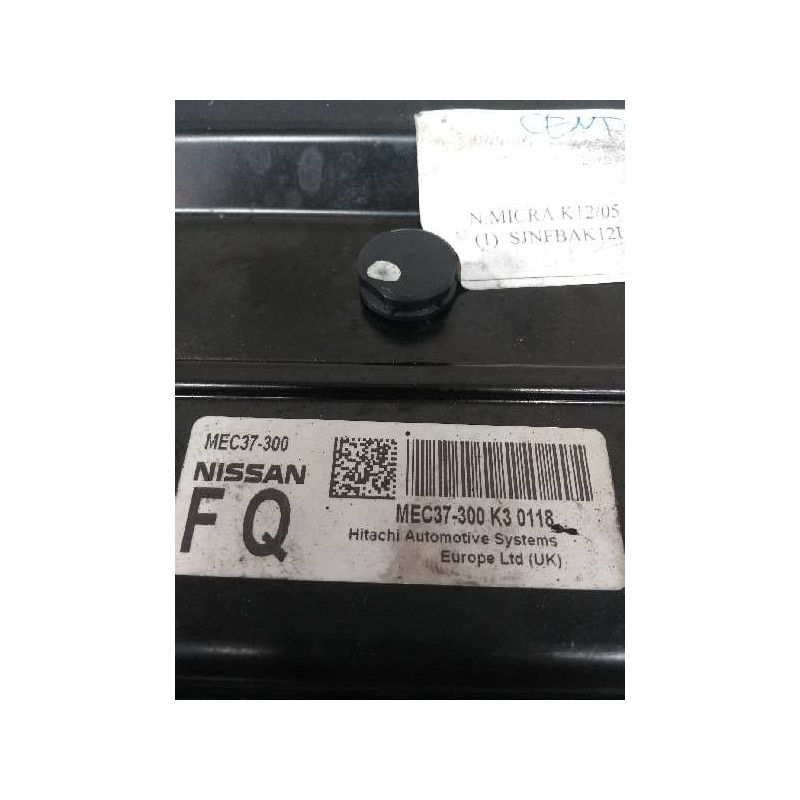 Recambio de centralita motor uce para nissan micra (k12e) 1.2 cat referencia OEM IAM MEC37300 K30118 FQ