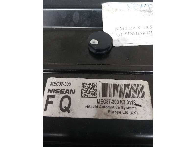 Recambio de centralita motor uce para nissan micra (k12e) 1.2 cat referencia OEM IAM MEC37300 K30118 FQ