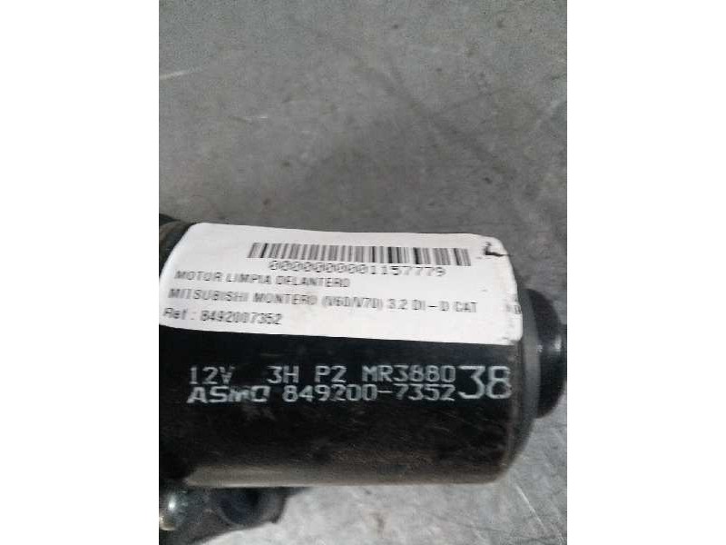 Recambio de motor limpia delantero para mitsubishi montero (v60/v70) 3.2 di-d cat referencia OEM IAM 8492007352 MR388038 