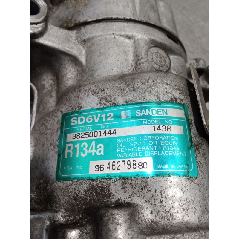 Recambio de compresor aire acondicionado para peugeot 206 sw (2e/k) 1.4 referencia OEM IAM 9646279880  02