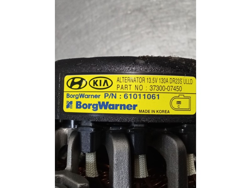 Recambio de alternador para kia ceed business referencia OEM IAM 3730007450 61011061 22 130A