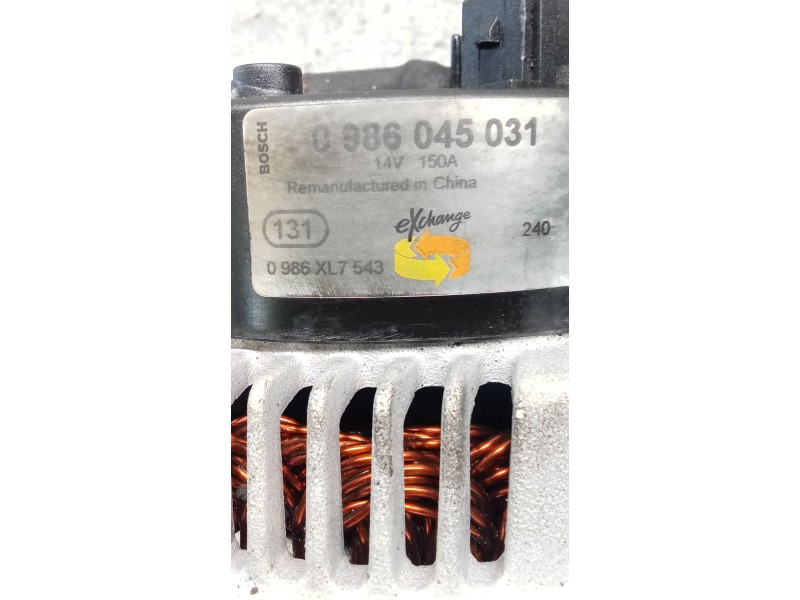 Recambio de alternador para bmw 5 (e39) 530 d referencia OEM IAM 0986045031 150A 00