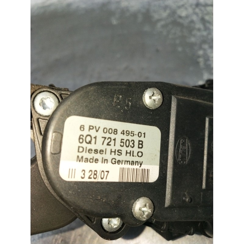 Recambio de potenciometro pedal para volkswagen polo iv (9n_, 9a_) 1.4 tdi referencia OEM IAM 6PV00849501 6Q1721503B 05