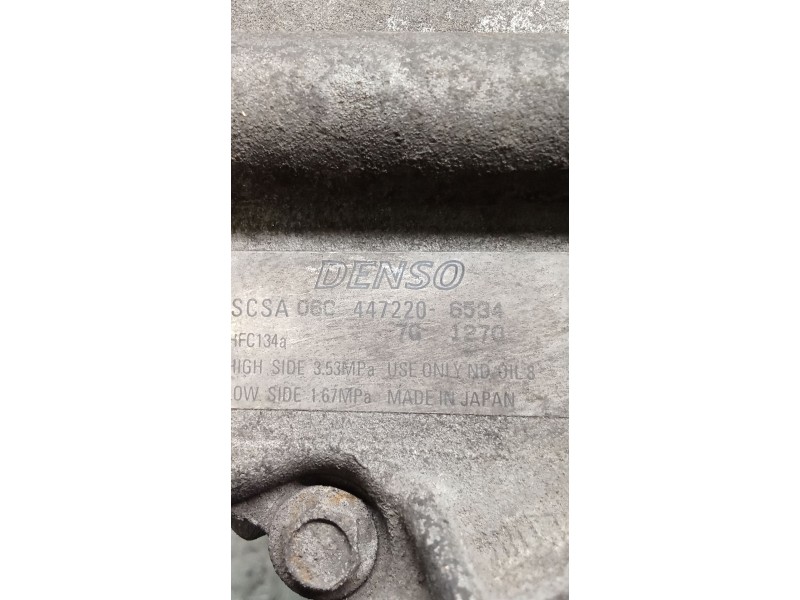 Recambio de compresor aire acondicionado para toyota yaris (ncp1/nlp1/scp1) 1.4 turbodiesel cat referencia OEM IAM 4472206534  0