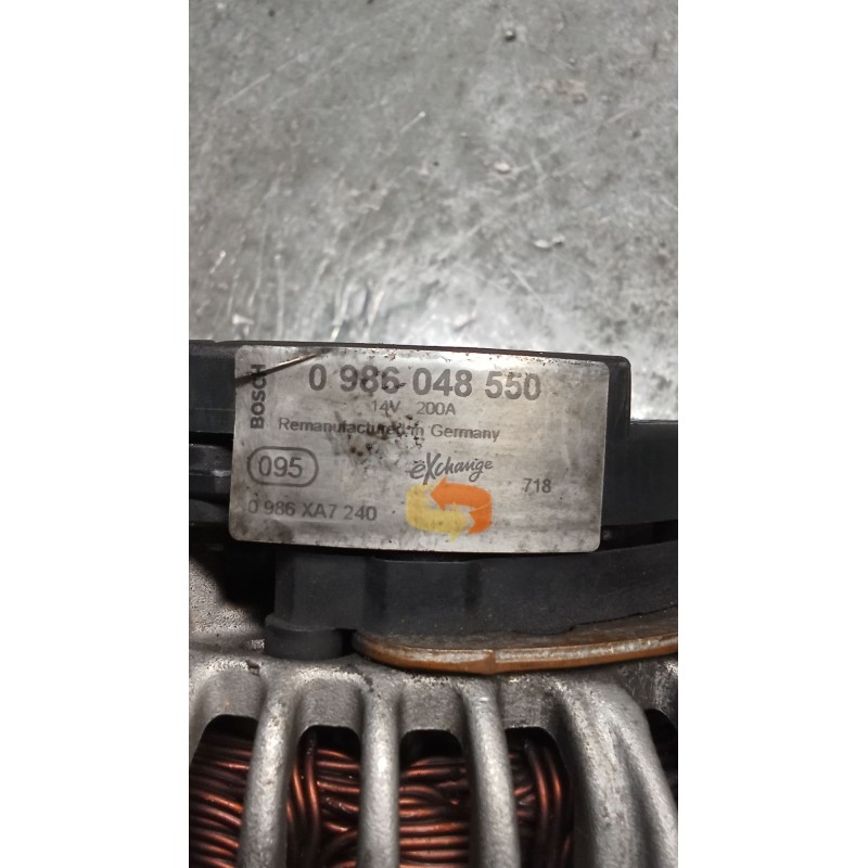 Recambio de alternador para mercedes-benz clase e (w211) berlina e 320 cdi (211.026) referencia OEM IAM 0986048550 200A 02