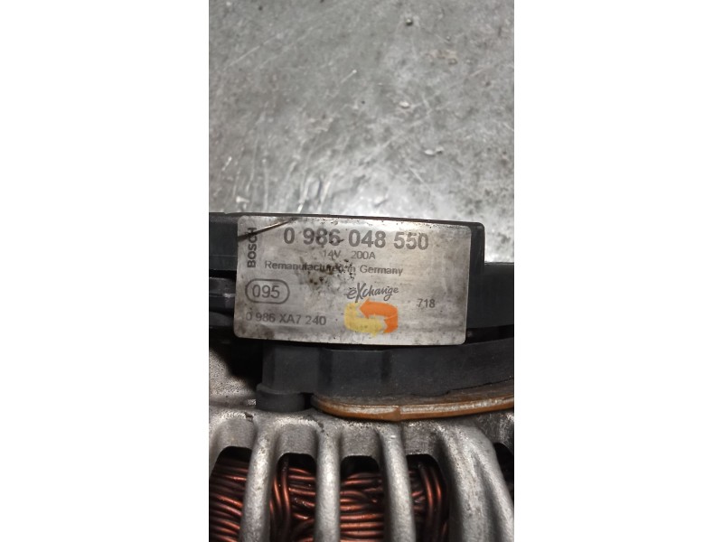 Recambio de alternador para mercedes-benz clase e (w211) berlina e 320 cdi (211.026) referencia OEM IAM 0986048550 200A 02