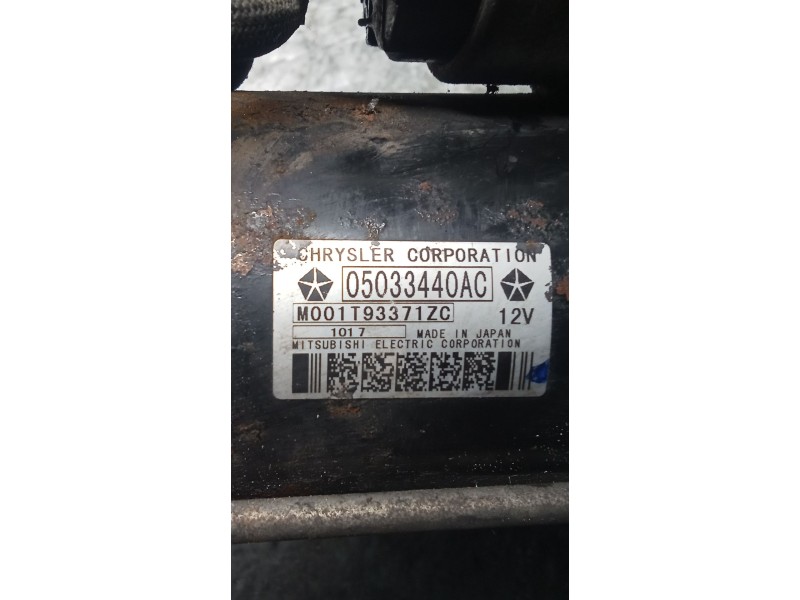 Recambio de motor arranque para dodge caliber s referencia OEM IAM 05033440AG  