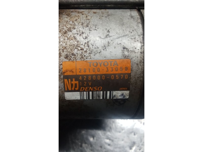 Recambio de motor arranque para toyota yaris (ncp1/nlp1/scp1) 1.4 turbodiesel cat referencia OEM IAM 2810033050 4280000570 03