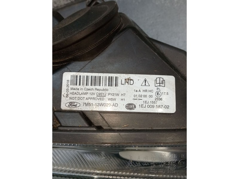 Recambio de faro derecho para ford c-max (dm2) 1.6 referencia OEM IAM 7M5113W029AD 1EJ00958702 