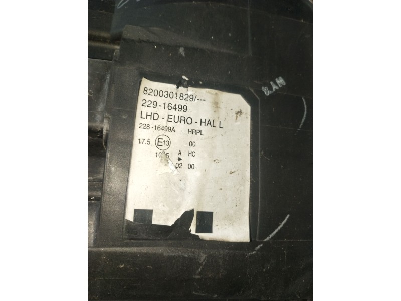 Recambio de faro izquierdo para renault modus / grand modus (f/jp0_) 1.4 (jp01, jp0j) referencia OEM IAM 8200301829 22916499 228